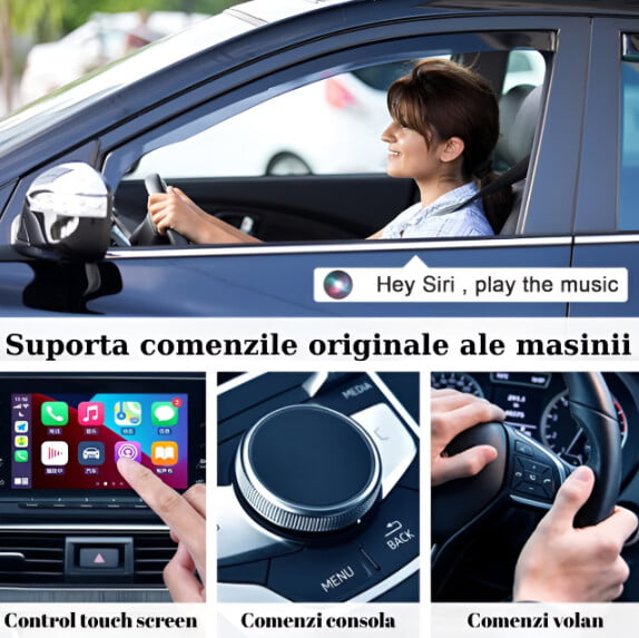 Adaptor Wireless CarPlay VALVIRTALEX® – Compatibil iPhone, Plug & Play, Bluetooth + Wi-Fi, USB-A/Type-C [2]