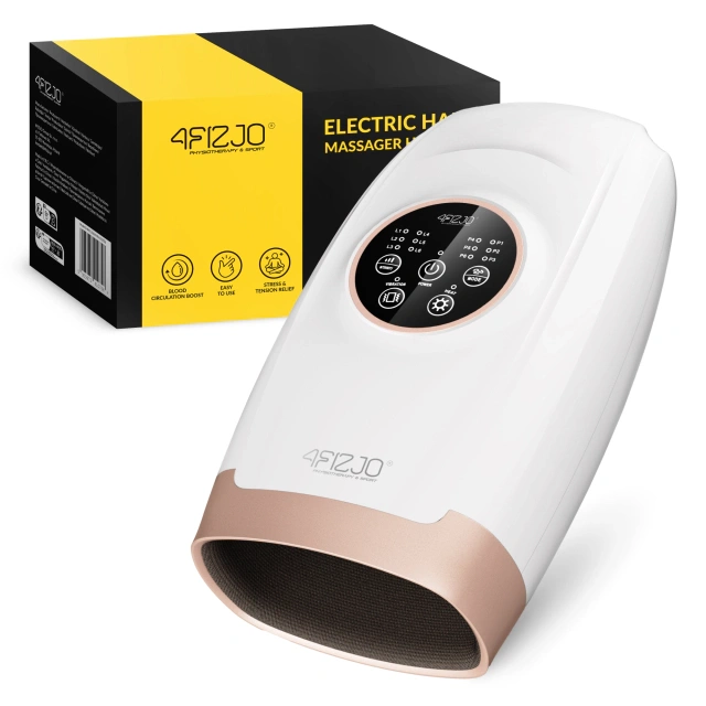 Aparat electric de masaj pentru mâini, alb cu accente aurii [7]