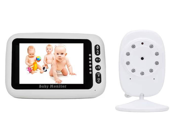 Baby monitor video wireless 4.3 inch cu camera si vedere nocturna [4]