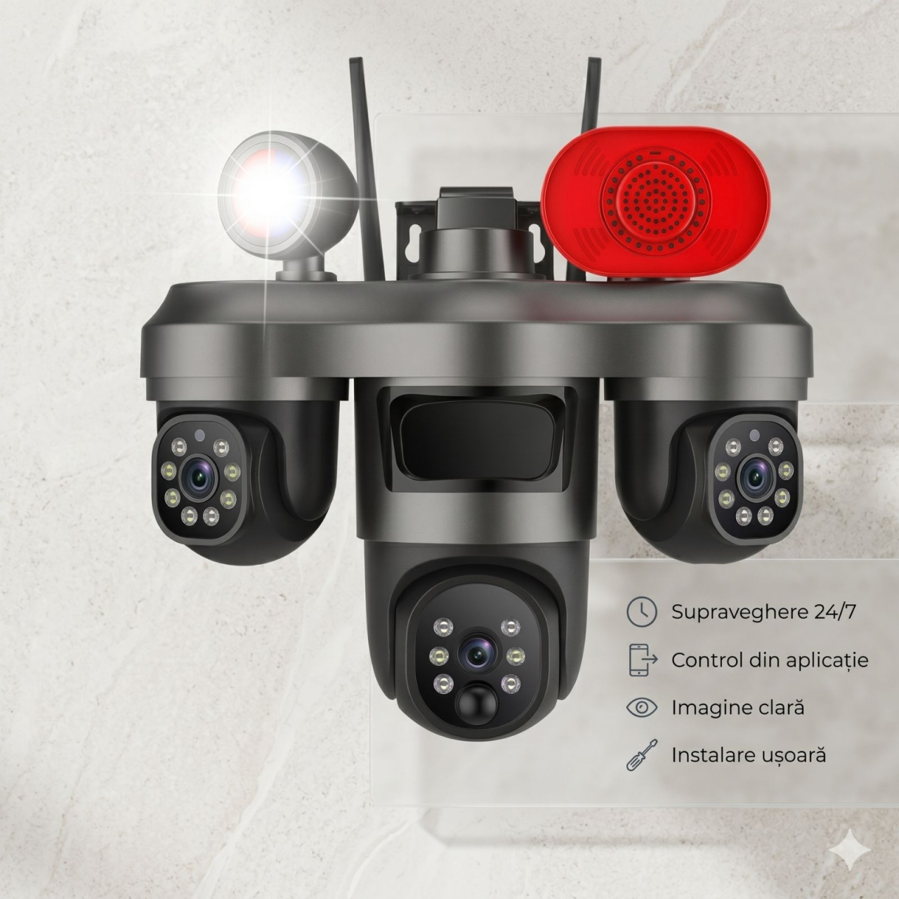 Camera supraveghere 4G 3 lentile 12MP Valvirtalex OKAM Pro exterior [7]