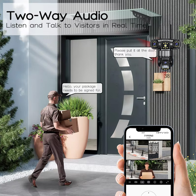 Cameră 4G cu SIM 6K, 3 lentile, 720°, IP66 – ValVirtalex [8]