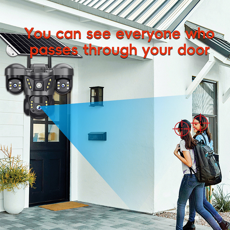 Camera supraveghere 4G solara V380 Solar 3P6C 4G PTZ exterior [9]