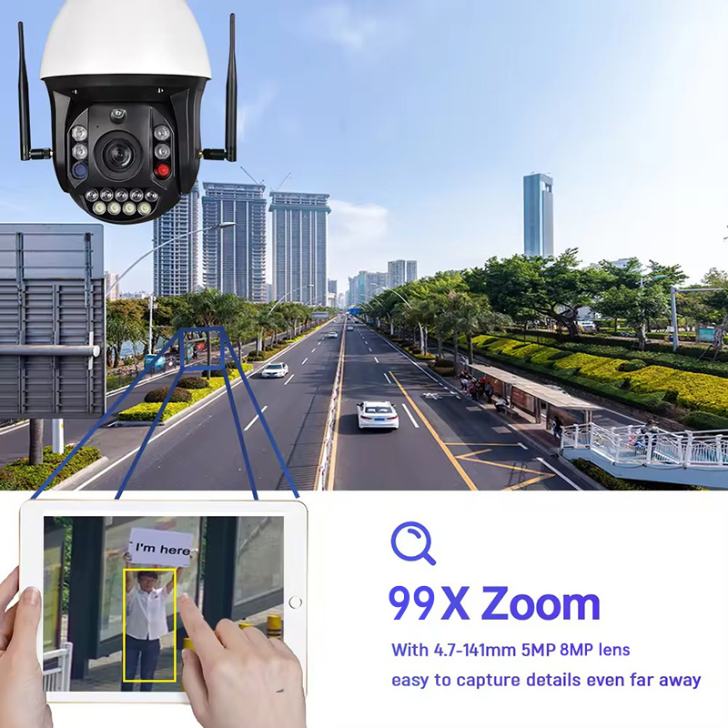 Cameră Supraveghere Wi-Fi ValVirtalex 8MP cu Zoom Optic 99X și PTZ 360° [7]