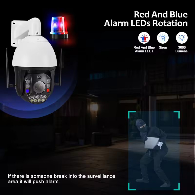 Cameră Supraveghere Wi-Fi ValVirtalex 8MP cu Zoom Optic 99X și PTZ 360° [6]