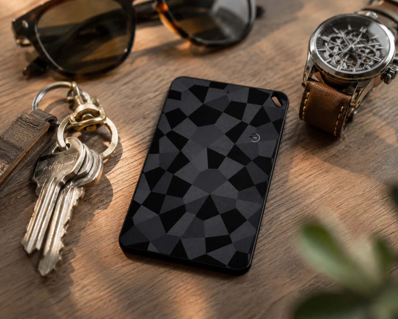 Card Tracker Anti-Pierdere Portofel K18 negru, compatibil iOS sau Android, IP68 [6]