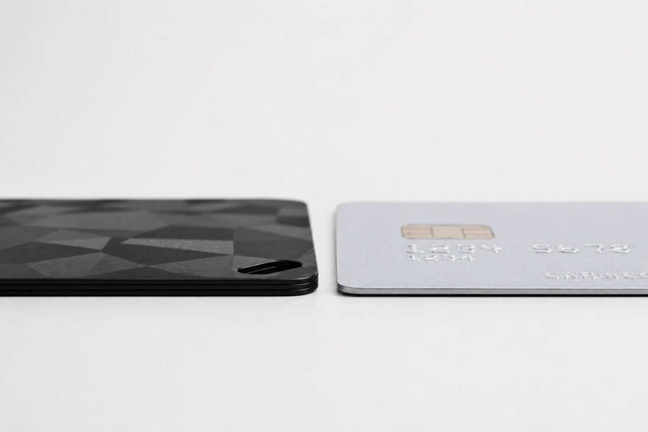 Card Tracker Anti-Pierdere Portofel K18 negru, compatibil iOS sau Android, IP68 [2]