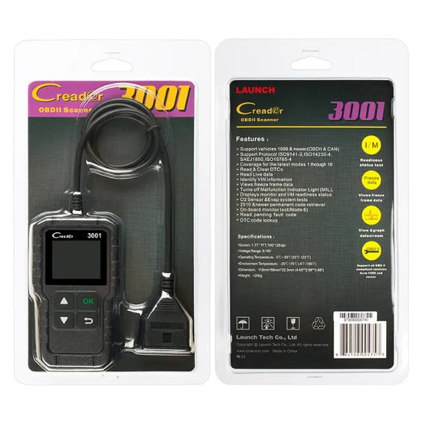 Tester Diagnoză Auto Launch Creader CR3001 OBD2 – Compatibil Multimarcă [4]