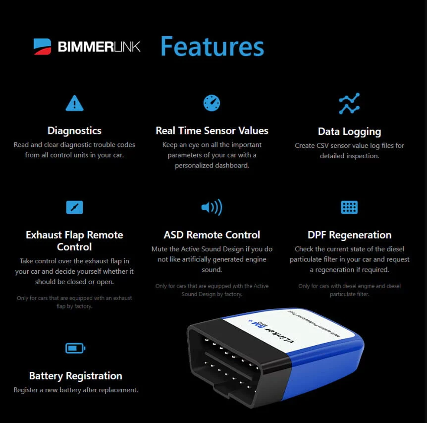 Diagnoza BMW Vgate VLinker BM WiFi BimmerCode OBD2 Coding [2]