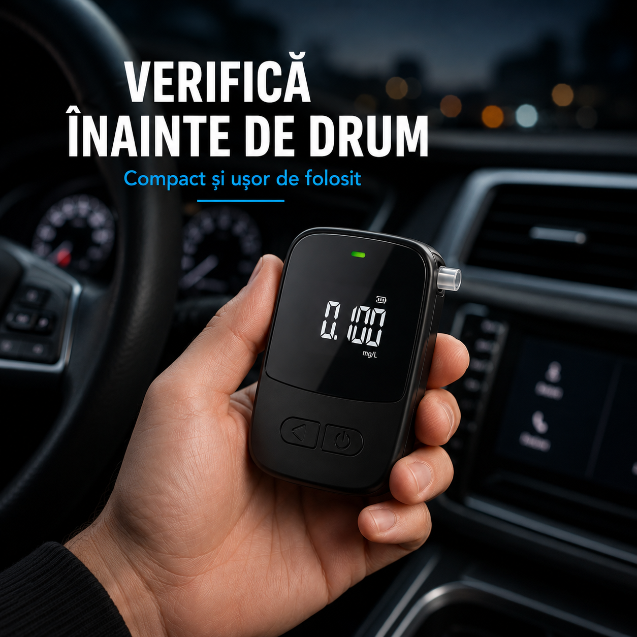 Etilotest digital AT809 Hanwei cu senzor Fuel Cell și Bluetooth [2]