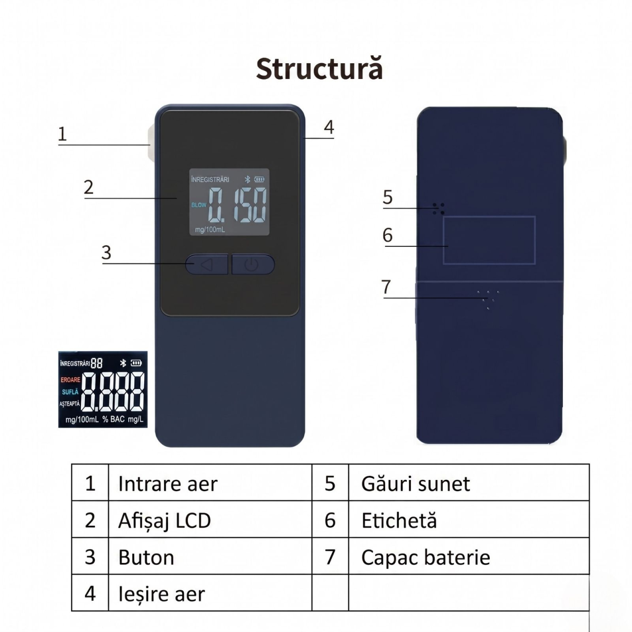 Etilotest Digital Profesional AT808 Fuel Cell Bluetooth [2]