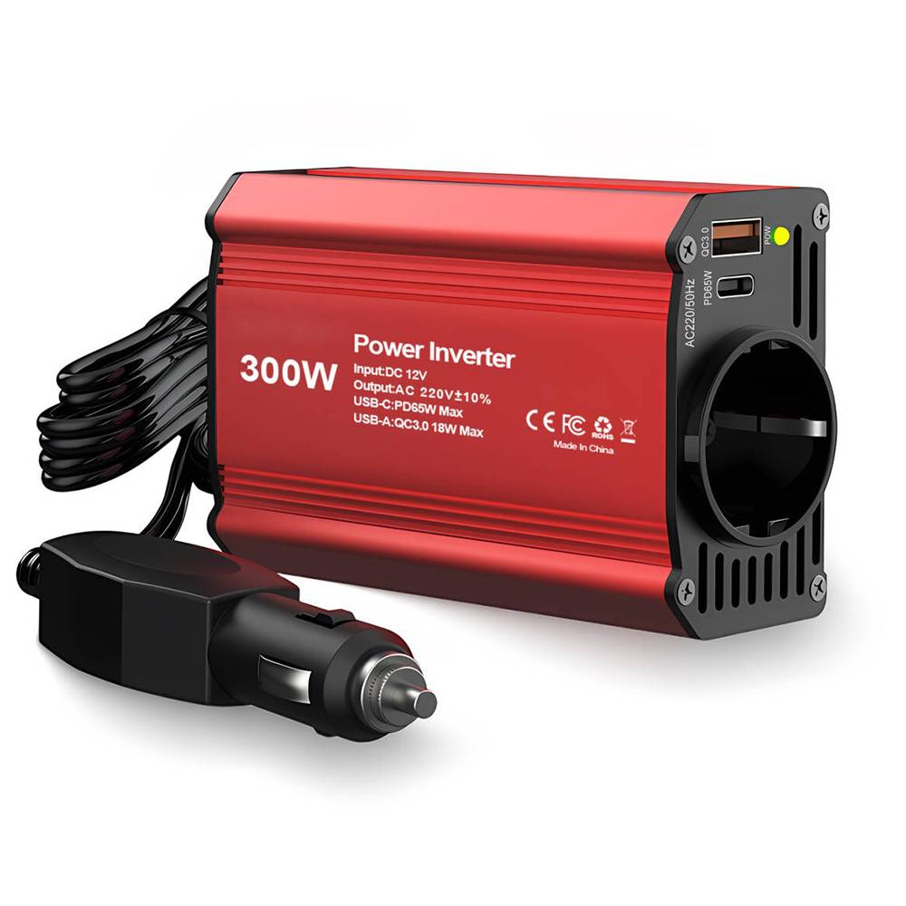 Invertor Auto ValVirtalex 300W 12V-220V cu USB-C PD65W și Priză AC [1]