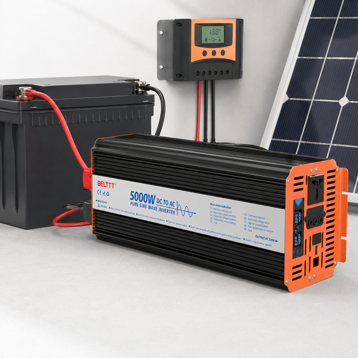 Invertor sinus pur Belttt BAP5000A 10000W 12V 230V [6]