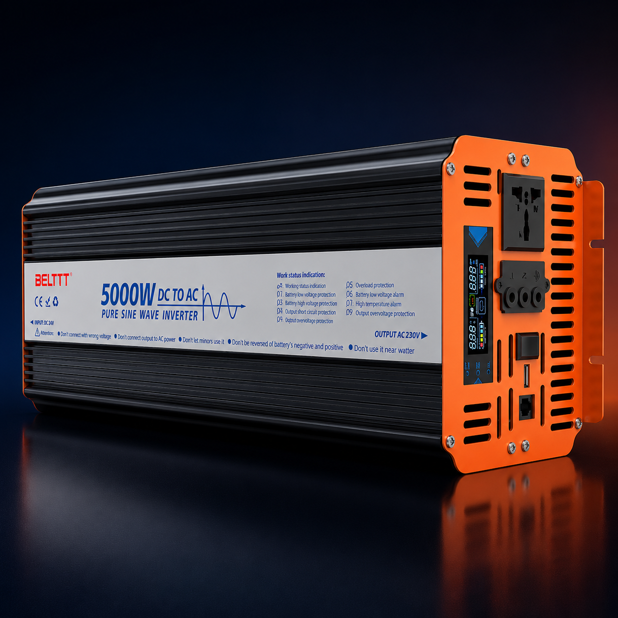 Invertor sinus pur Belttt BAP5000A 10000W 12V 230V [4]