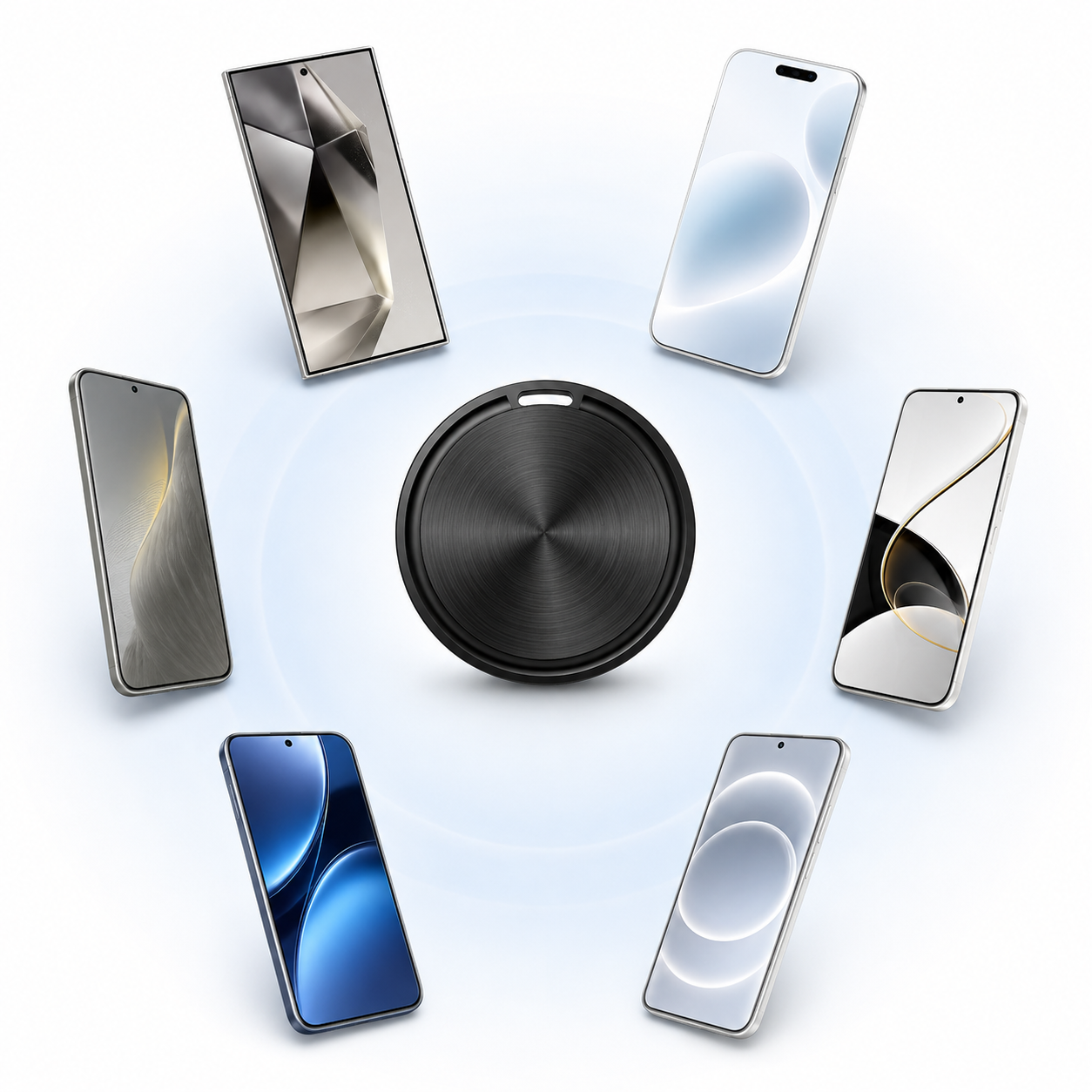 Localizator Bluetooth OTAG F8 Dual System negru compatibil Apple Find My si Google Find Hub [7]