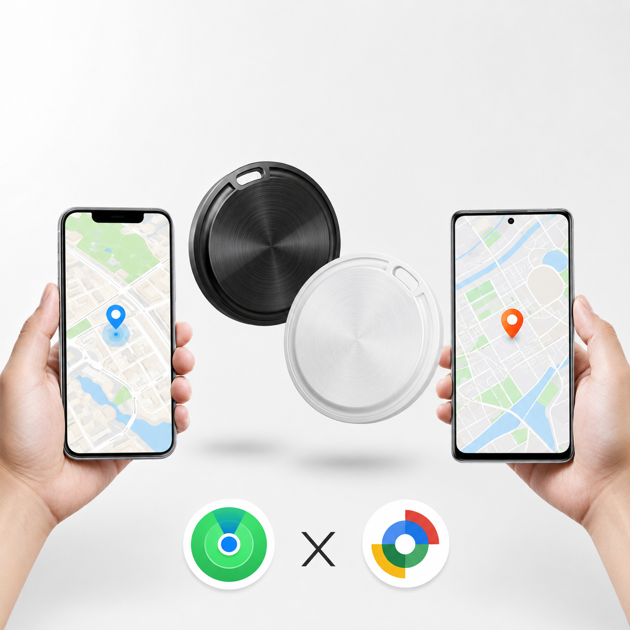 Localizator Bluetooth OTAG F8 Dual System negru compatibil Apple Find My si Google Find Hub [5]
