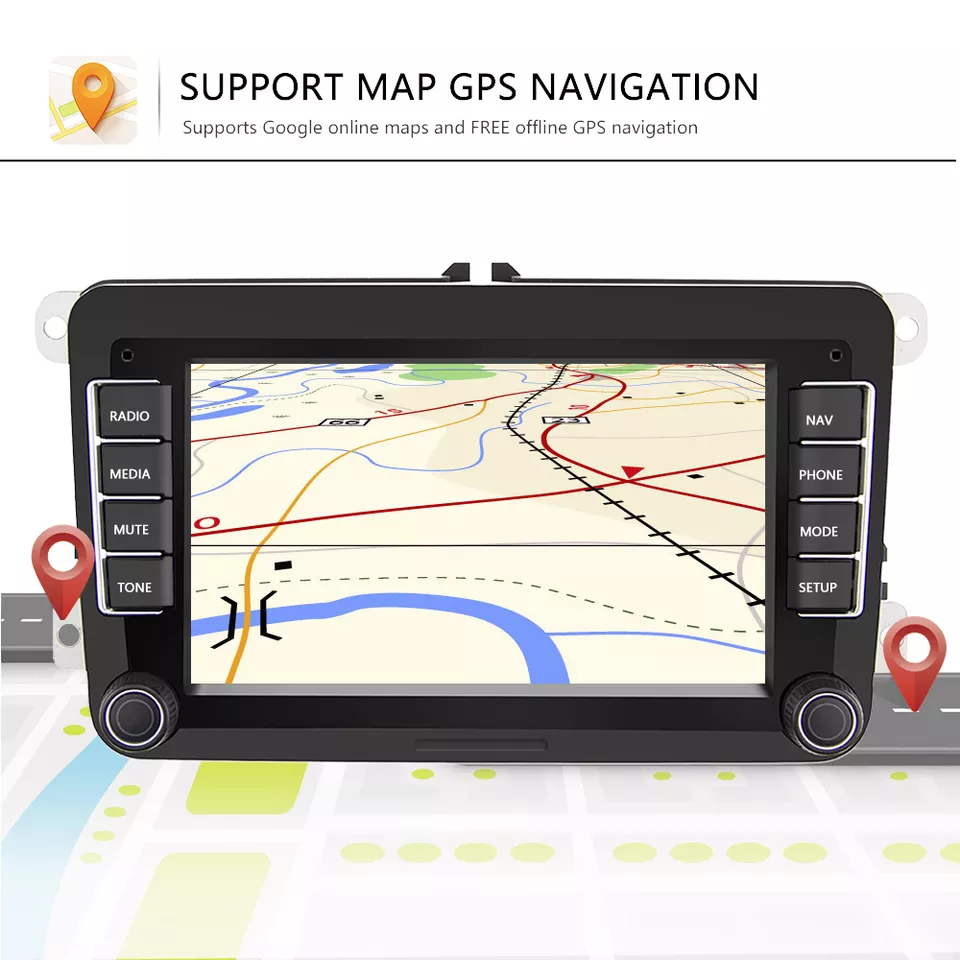 Navigație Android 9 inch Valvirtalex 1GB 16GB – Compatibilă cu VW Passat B6, Golf 5, Skoda, Seat – Sistem Multimedia Auto [6]