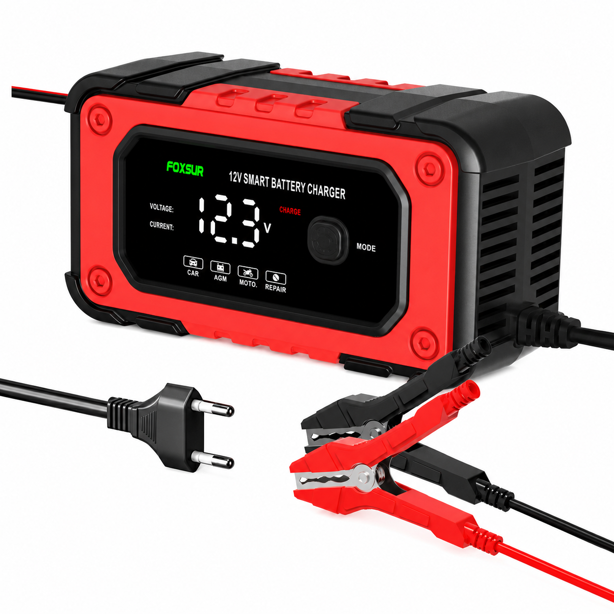 Redresor auto Foxsur 12V 6A FBC1206E cu încărcare automată [2]