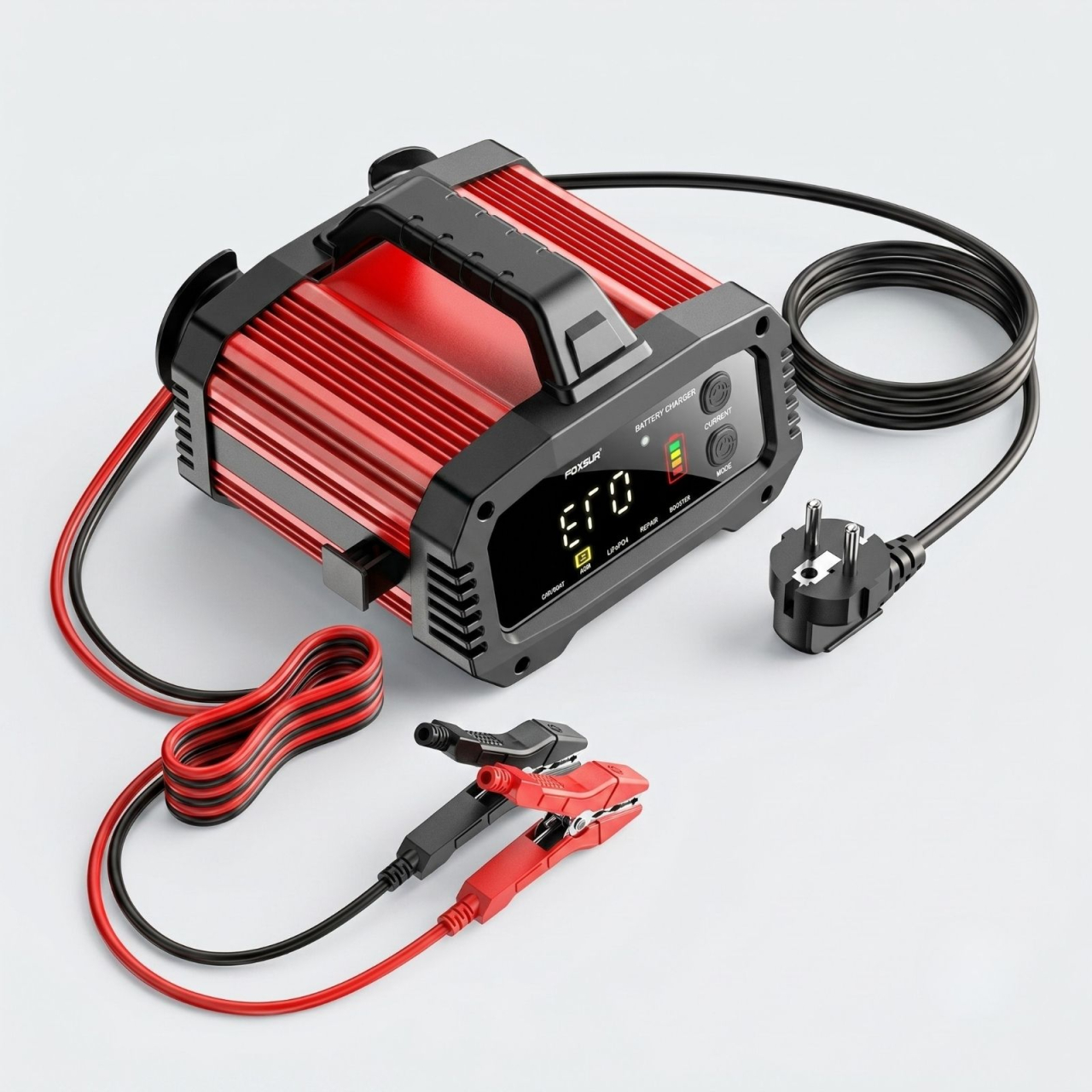 Redresor Auto FOXSUR FPT-250 12V/24V cu Ecran Color și Funcție BOOSTER [2]