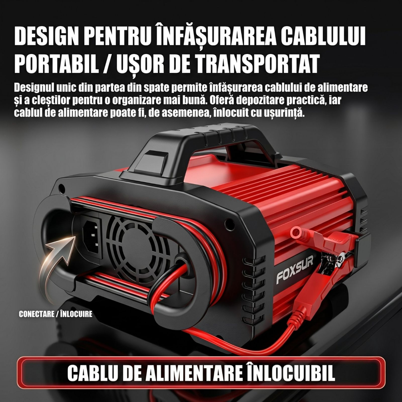 Redresor Auto FOXSUR FPT-250 12V/24V cu Ecran Color și Funcție BOOSTER [6]
