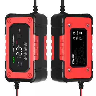 Redresor auto FOXSUR FBC1206E 12V 6A incarcare inteligenta baterie [3]