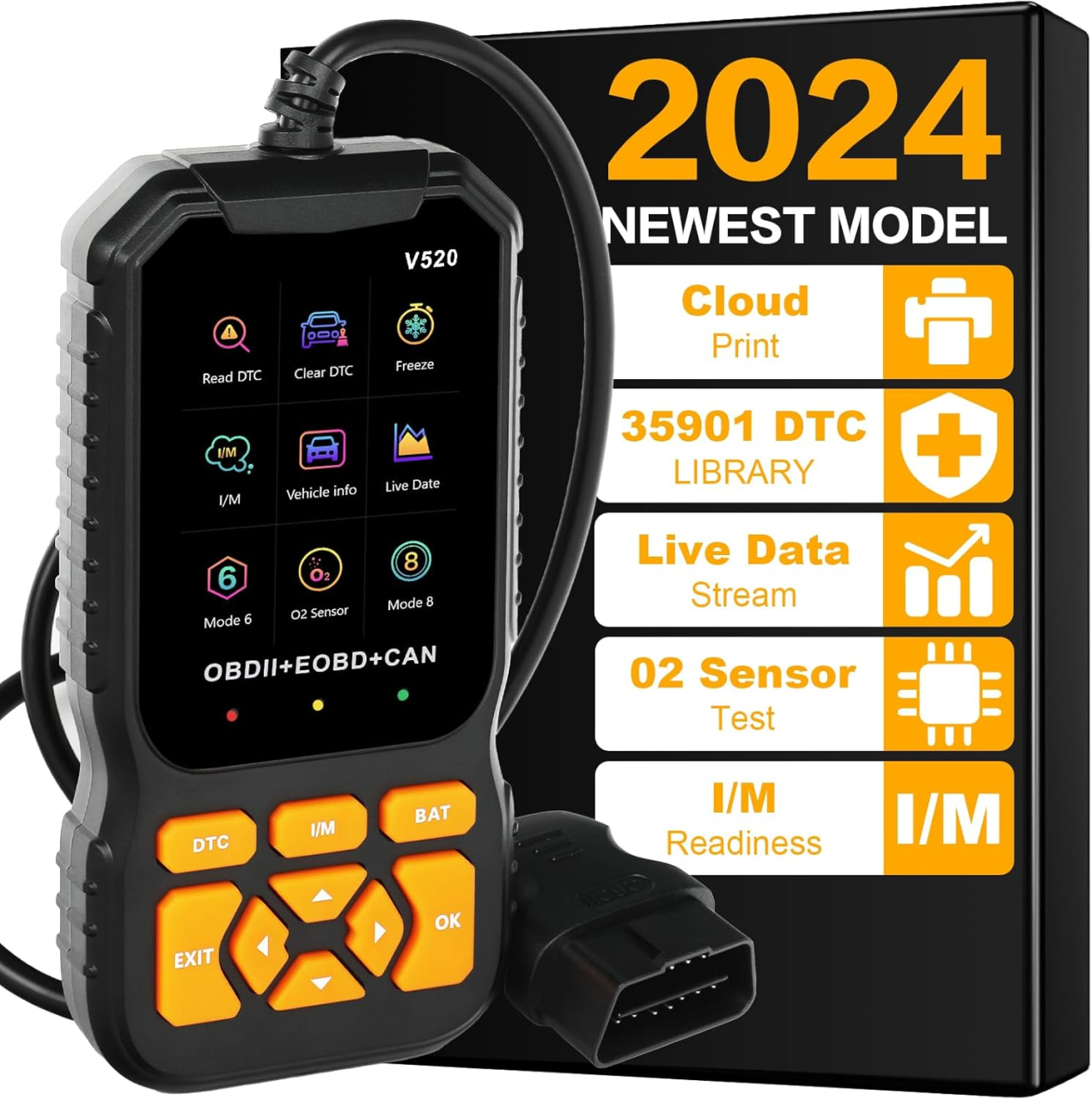 Diagnoză Auto OBD2 V520 – Scanner Profesional cu Ecran 2,8” [3]