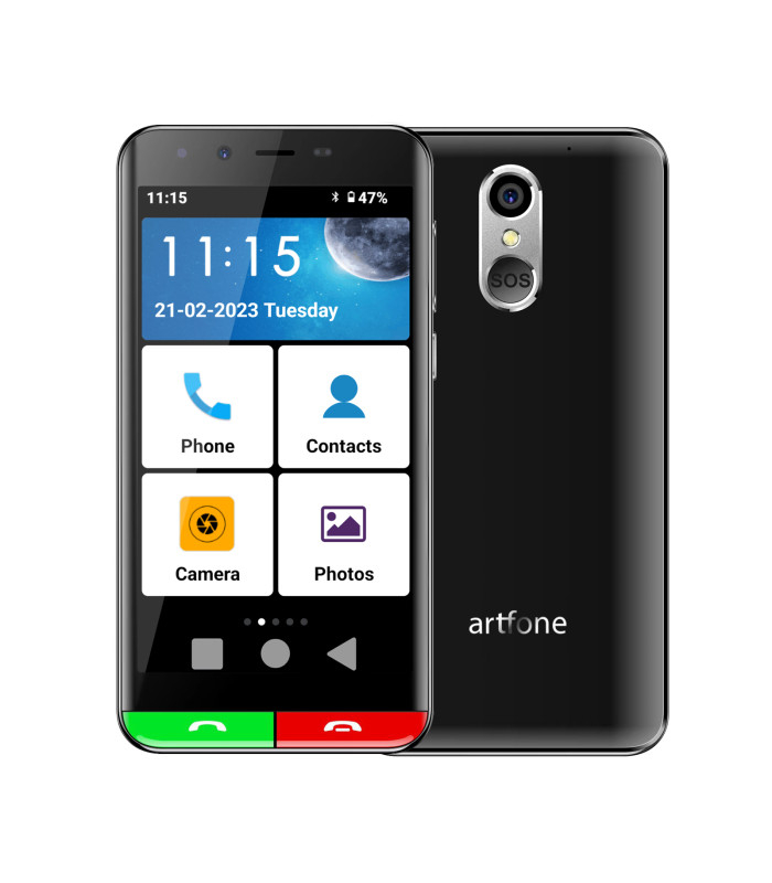 Telefon Artfone Smart 500 – Ecran mare, 3 GB RAM, 32 GB memorie, pictograme mari, volum puternic și buton SOS [1]