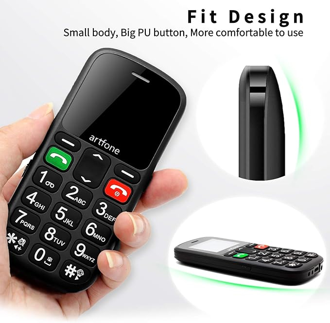 Telefon Artfone CS181 cu Buton SOS și Taste Mari pentru Seniori [3]