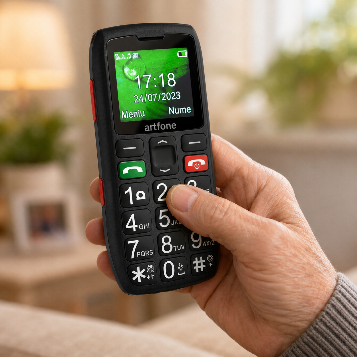 Telefon Mobil Artfone C1 pentru Seniori cu Taste Mari si Buton SOS [2]