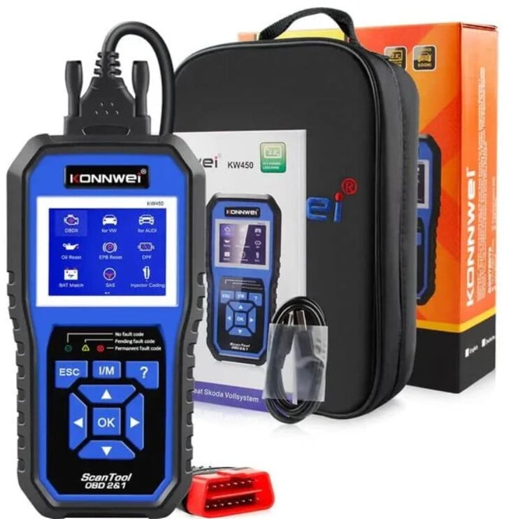 Tester Auto Konnwei KW450 Diagnoză Profesională VW Audi Skoda Seat OBDII [4]