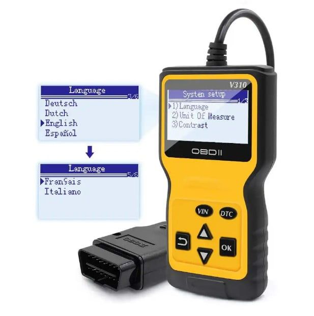 Tester Auto Profesional OBD2 VALVIRTALEX V310 – Citire și Ștergere Coduri Motor | Ecran LCD 2.8 [4]