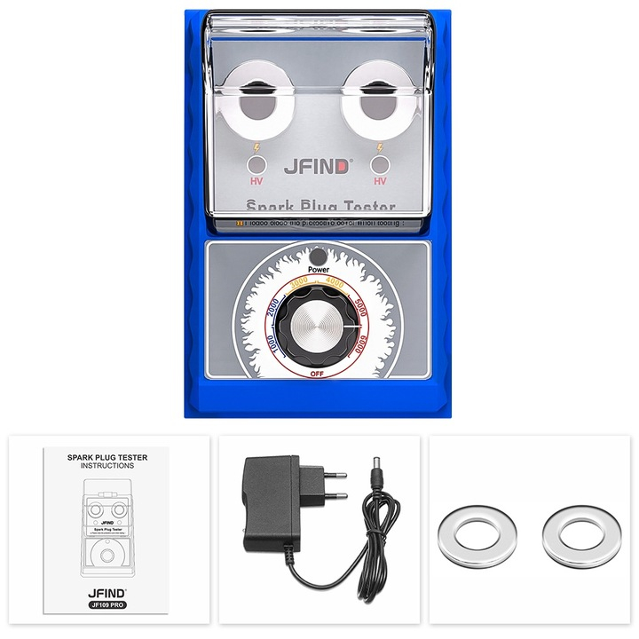 Tester bujii auto JFIND JF109 Pro cu 2 orificii și frecvență reglabilă [3]