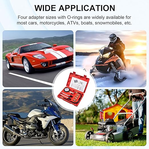 Tester compresie cilindri motor benzină – set profesional [7]