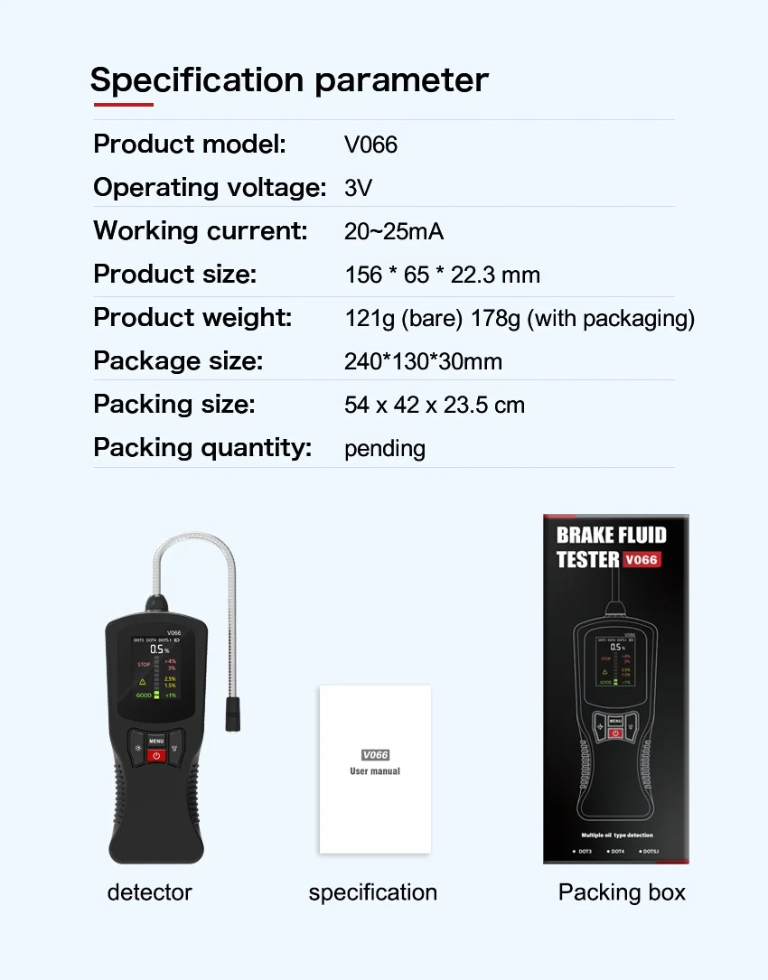Tester digital lichid de frână ValVirtalex V066 DOT3 DOT4 DOT5.1 [8]