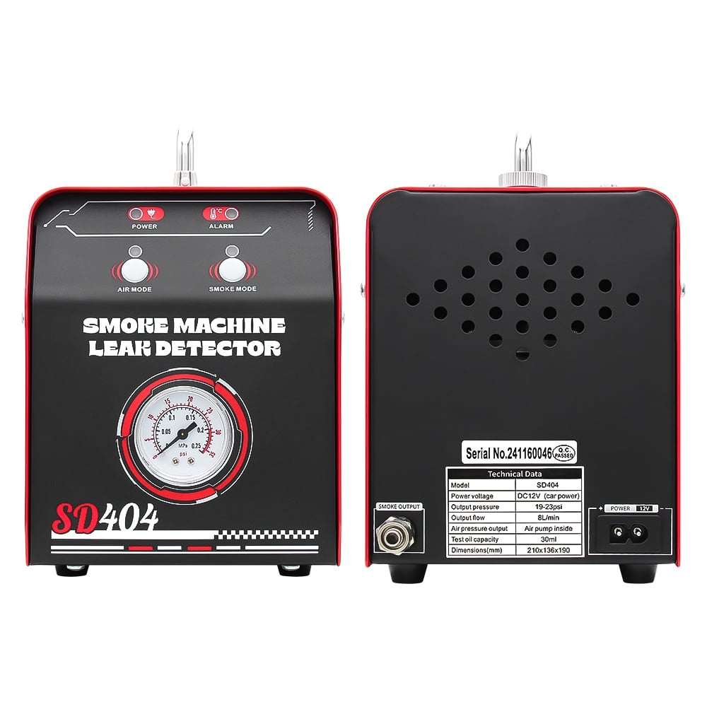Tester Auto ValVirtalex SD404 cu Fum și Manometru – Diagnostic Scurgeri EVAP, Turbo, Admisie [6]