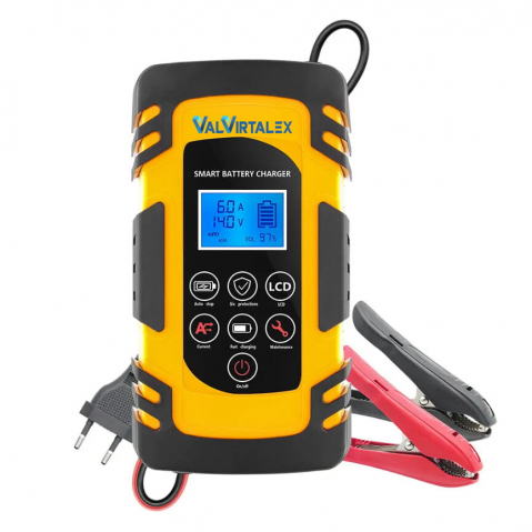 Redresoare Auto - Redresor baterie auto Valvirtalex 12/24V cu LCD și protecție automată