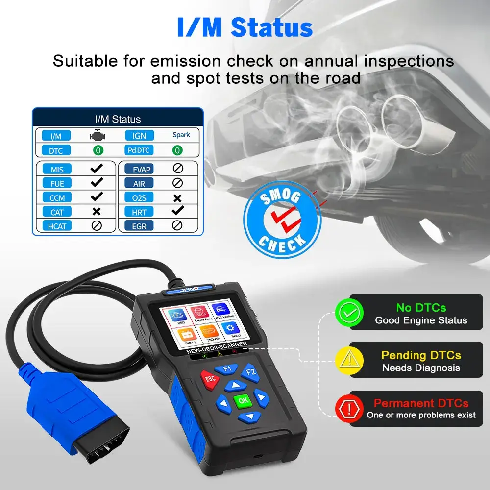 Scanner Auto OBD2 JF700 PRO – Test Baterie, Citire DTC, Live Data, 2.8” TFT, Multi-Language [3]