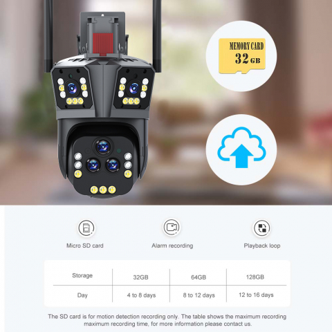 Cameră Supraveghere Wi-Fi ValVirtalex 20MP cu Zoom 20X și PTZ 360° [7]