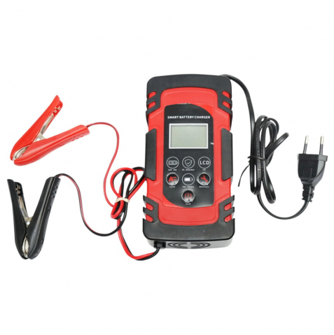 Redresor Baterie Auto Smart Valvirtalex 12/24V, 4–100Ah, Roșu [3]