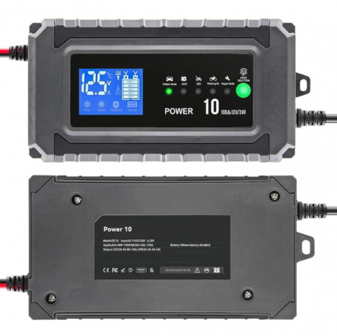 Redresor Baterie Auto Inteligent Valvirtalex DC-10 12V/24V, 10A/5A [6]