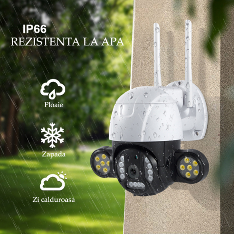 Cameră Supraveghere PTZ Wireless V380 Plus cu Viziune Nocturnă Color [7]