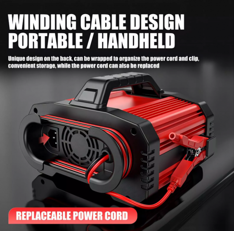 Redresor Auto FOXSUR FPT-250 12V/24V cu Ecran Color și Funcție BOOSTER [4]