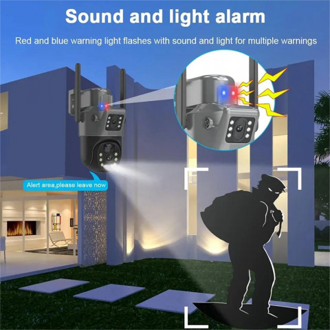 Cameră Supraveghere 4G ValVirtalex cu Panou Solar, Dual Lens și Viziune Nocturnă Color [4]