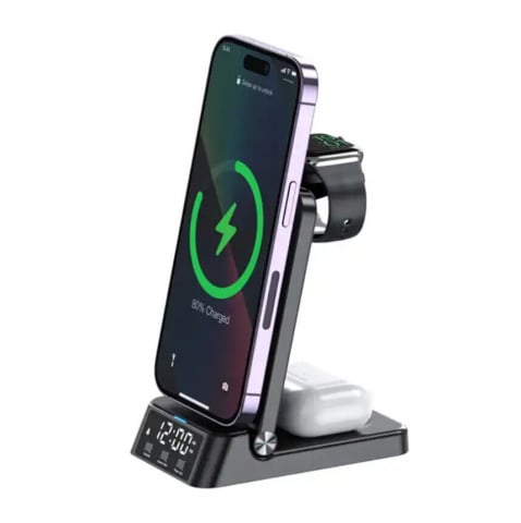 Alte electronice - Încărcător Wireless 4 în 1 VALVIRTALEX® pentru Telefon, Apple Watch și AirPods