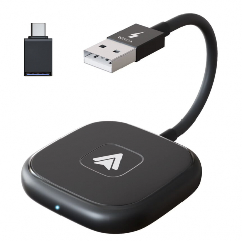Lichidare de stoc % - Adaptor Android Auto Wireless VALVIRTALEX® – Conexiune rapidă, Wi-Fi 5GHz, Plug & Play, Compatibil Android 11+