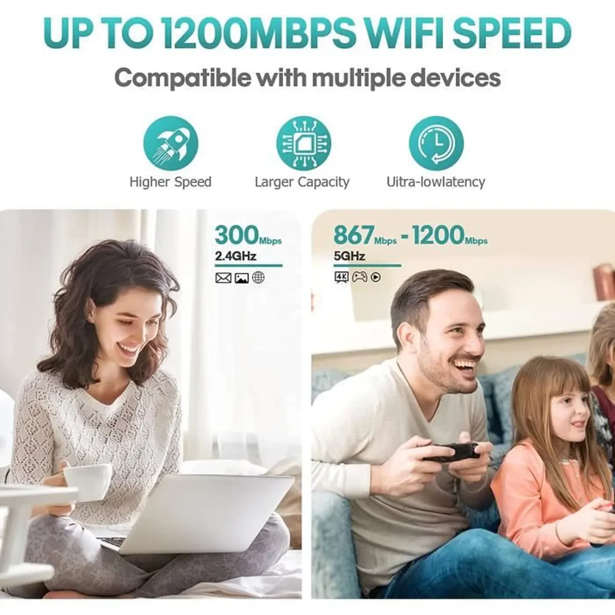Amplificator WiFi 300Mbps cu 4 Antene – Ravix.ro [4]