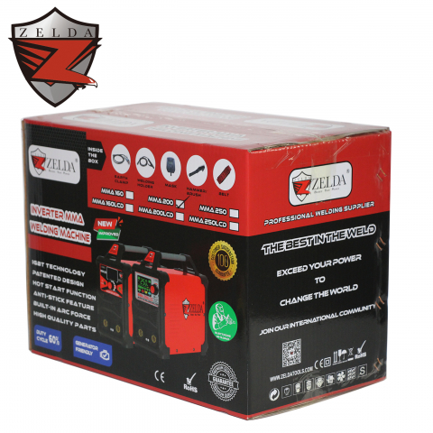 Aparat de sudură invertor Zelda MMA-200, 200A, IGBT, portabil [1]