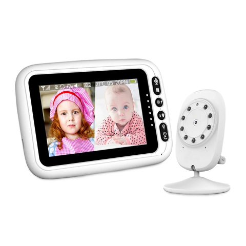 Camere de supraveghere - Baby monitor video wireless 4.3 inch cu camera si vedere nocturna