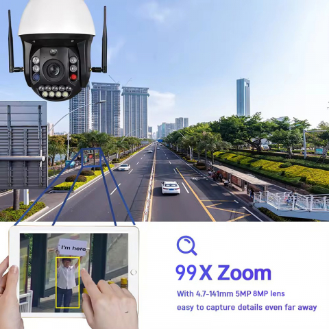 Cameră Supraveghere 4G ValVirtalex Zoom 99X – PTZ, Noapte Color, Audio [7]