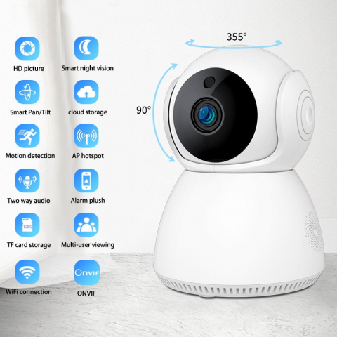 Cameră Supraveghere Copii 2MP cu Audio și Viziune Nocturnă – Control prin Aplicație [3]