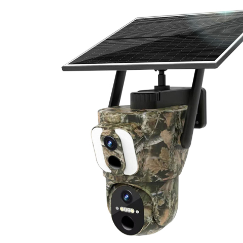 Promotii - Cameră de supraveghere Solară 4G Dual Lens PTZ